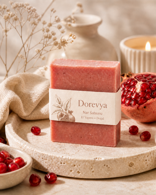 Dorevya Natural Nar Çekirdeği Yağlı Doğal El Yapımı  Nemlendirici Sabun