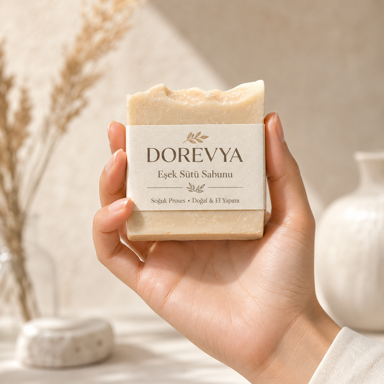 Dorevya Eşek Sütlü, Nemlendirici Soğuk Prosess Doğal El Yapımı Sabun